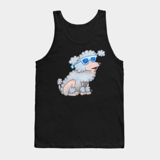 Cool Poodle - Cartoon Dog Wearing Sunglasses Tank Top